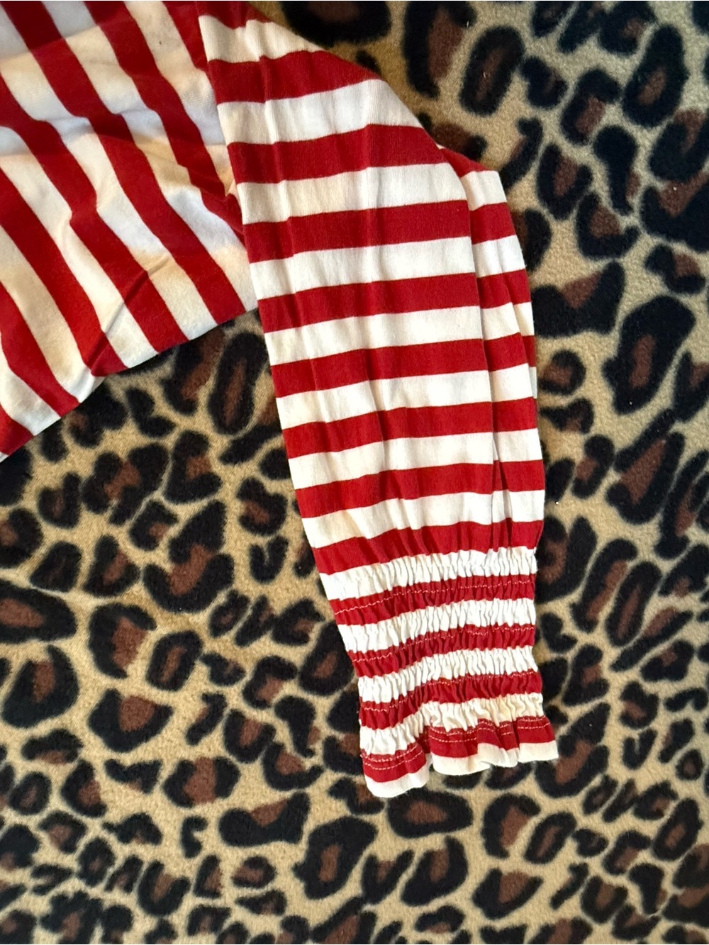Tommy Hilfiger Red and White Striped Short Sleeve Kids Tee - Picture 4 of 5
